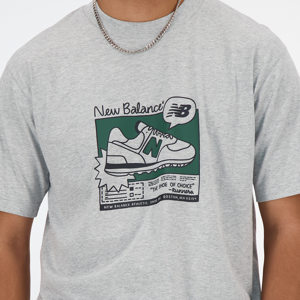 New Balance New Balance Ad Relaxed Tee in GRAU