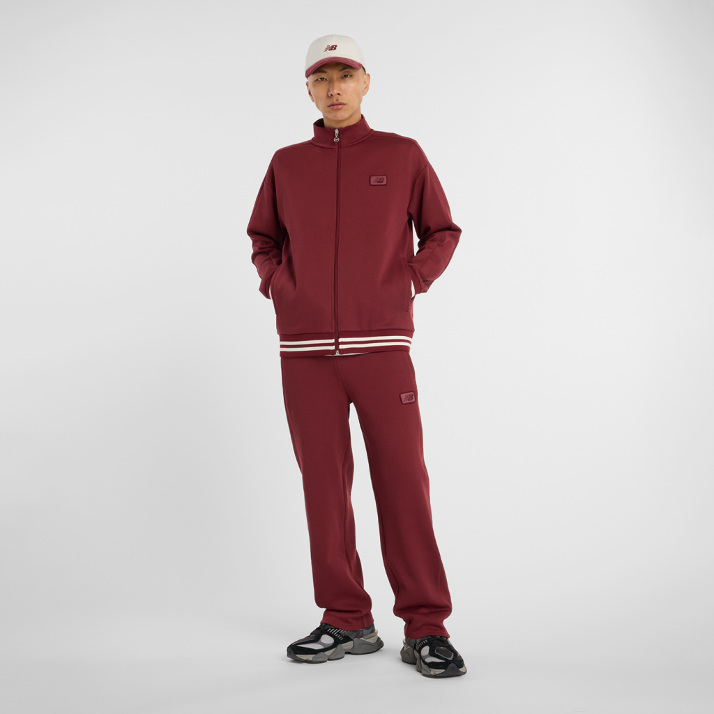 New Balance Post Season Pique Track Jacket in ROT