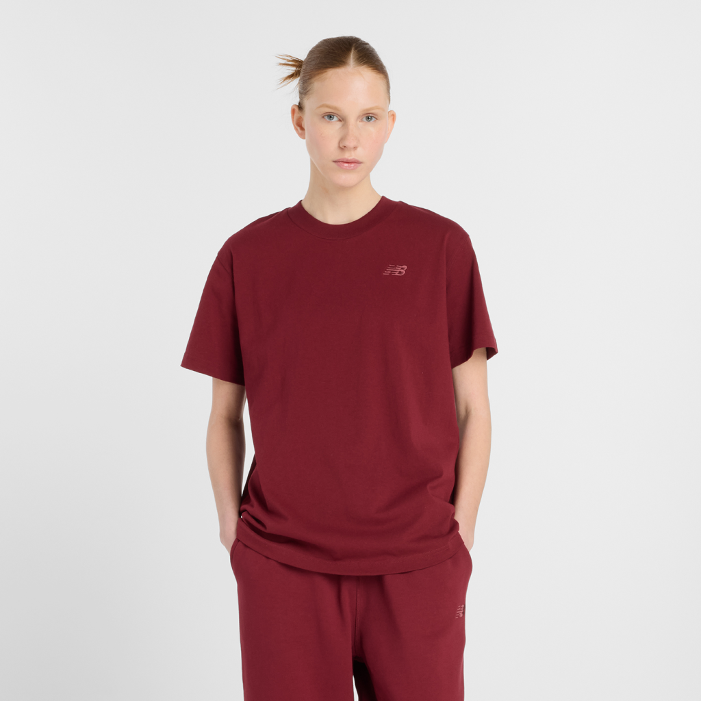 New Balance W NB Athletics Jersey T-Shirt in ROT