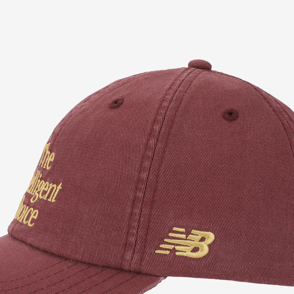 New Balance 6 Panel The Intelligent Choice Hat in ROT