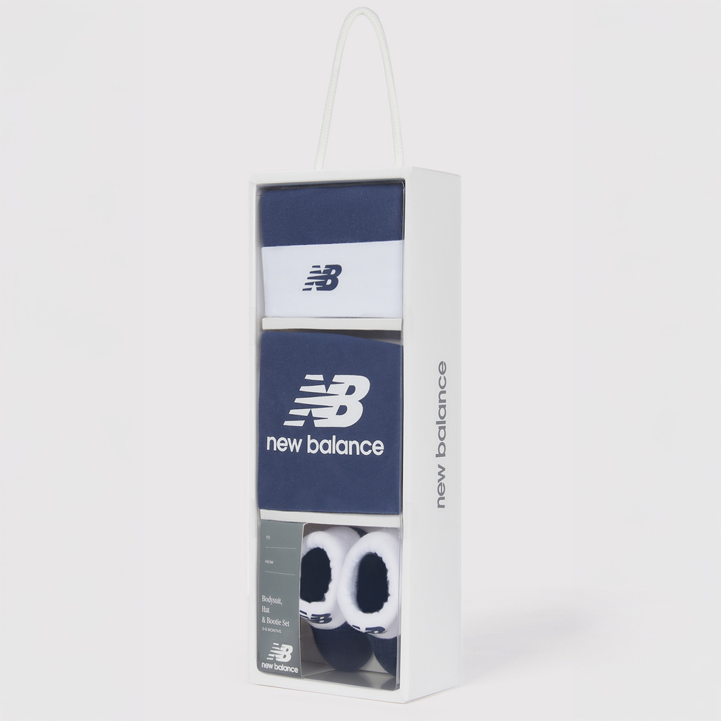 New Balance B NB Stacked Infant Set in BLAU