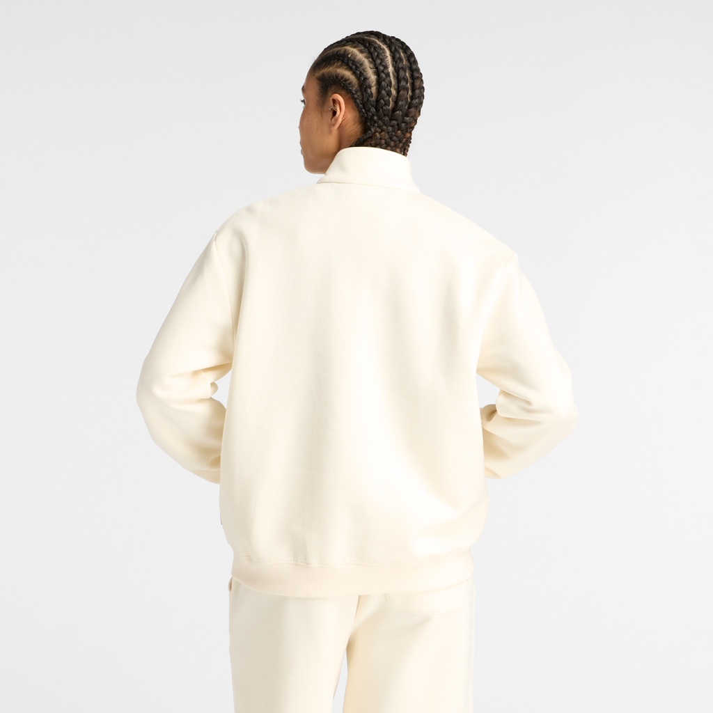 New Balance W Linear Heritage Fleece Half Zip in GRAU