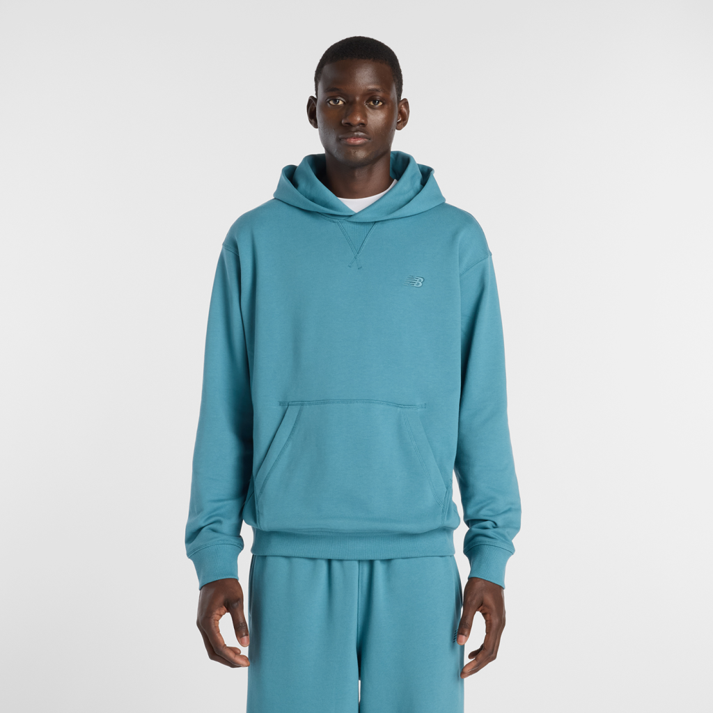 New Balance NB Athletics French Terry Hoodie in BLAU