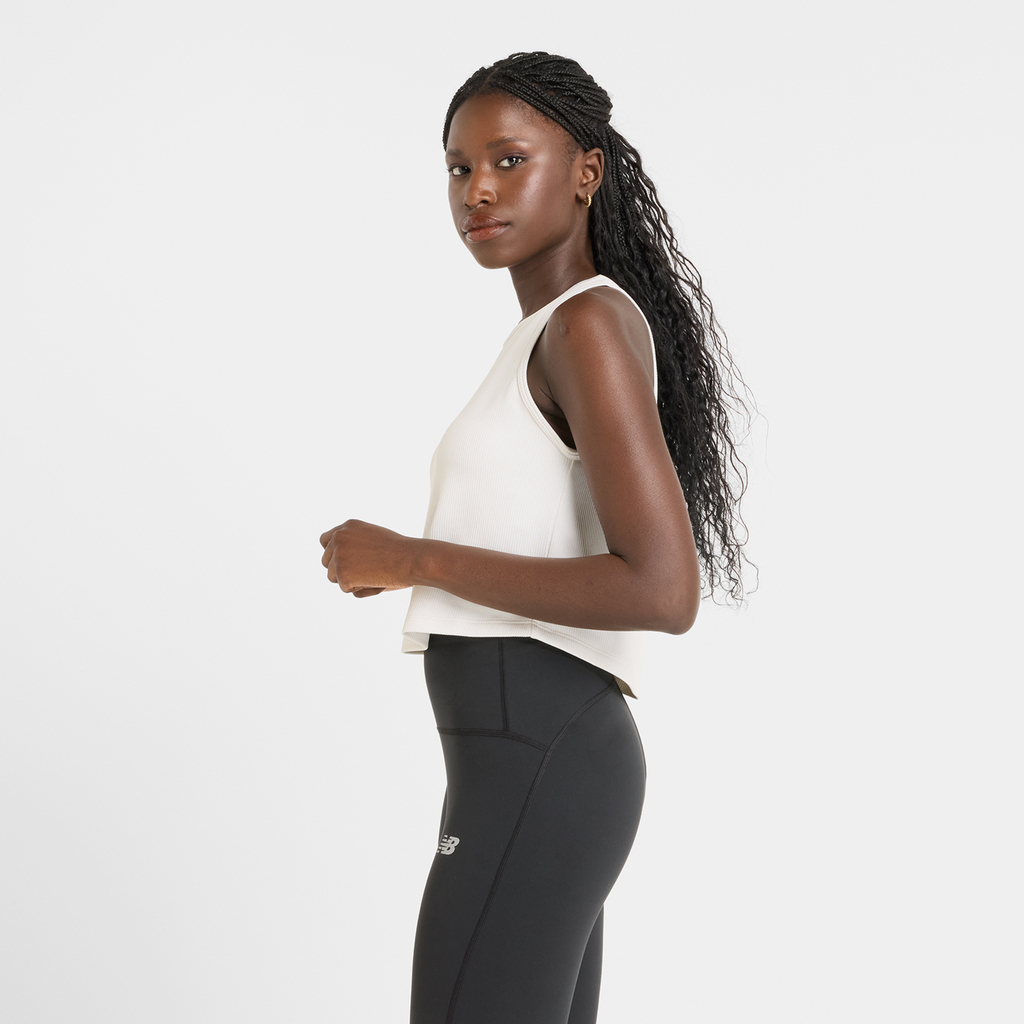 New Balance Novelty Rib Tank in BRAUN