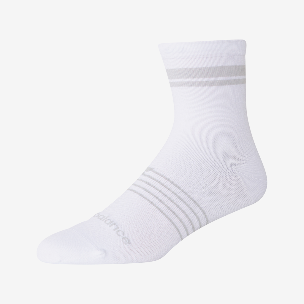 New Balance Pro Run Quarter Socks 1 Pair in WEISS