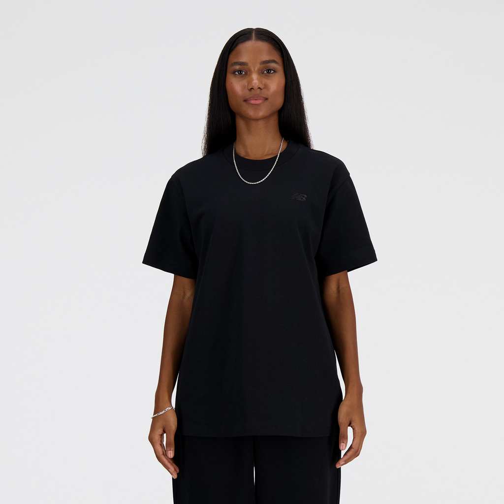 New Balance W NB Athletics Jersey T-Shirt in SCHWARZ