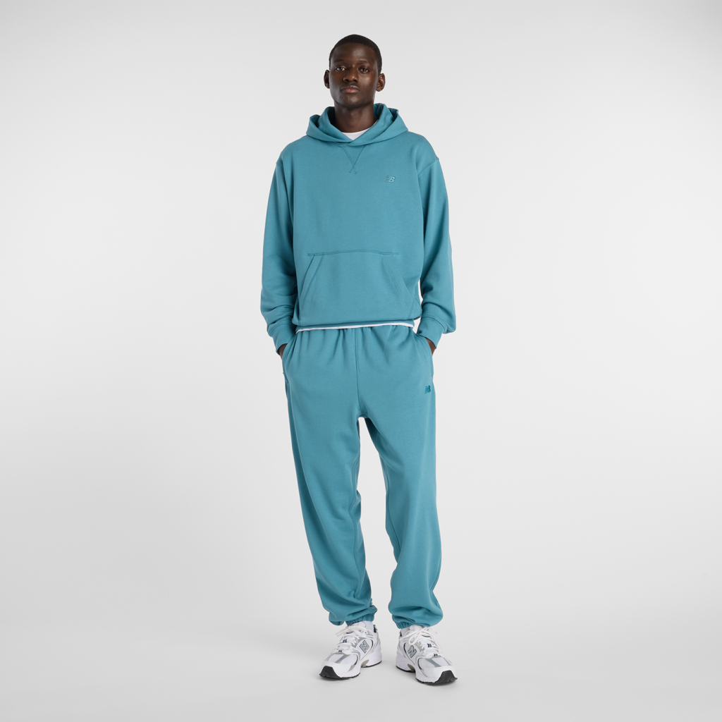 New Balance NB Athletics French Terry Hoodie in BLAU