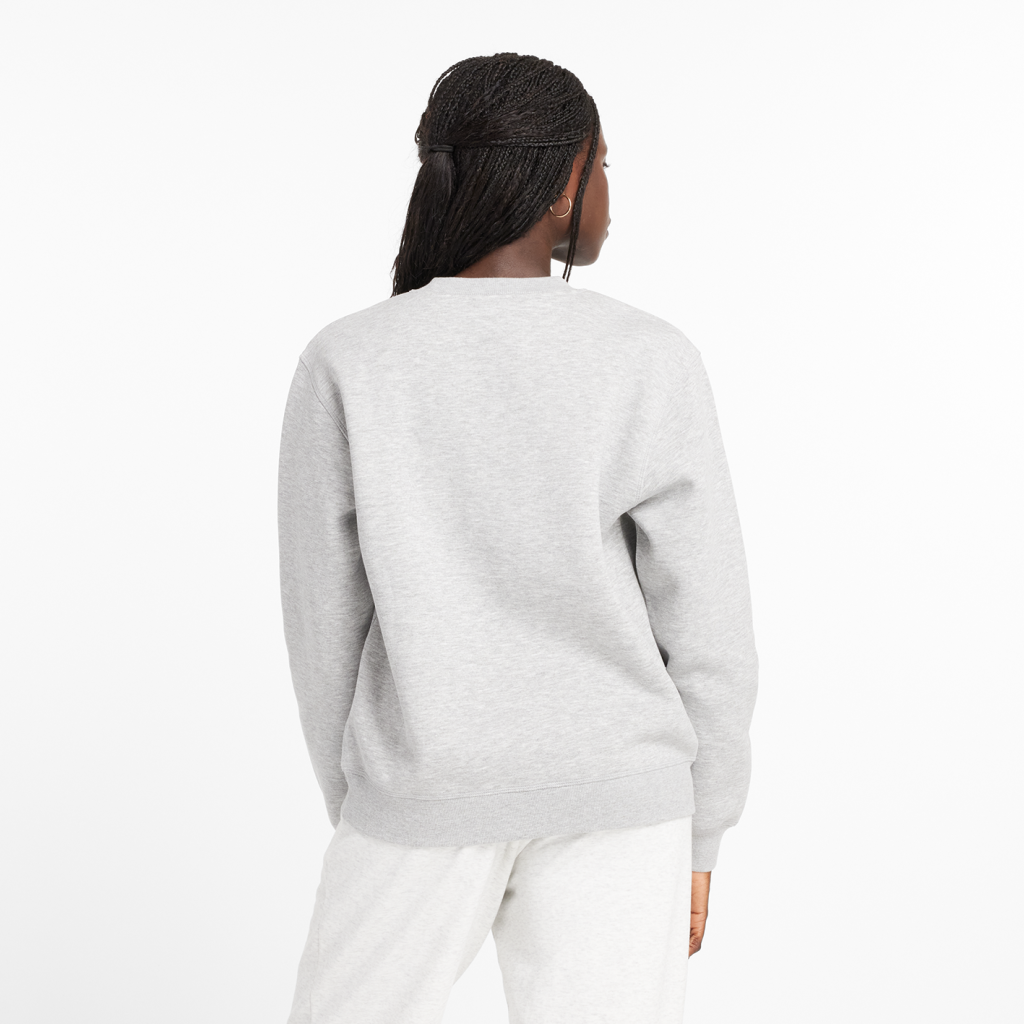 New Balance W Sport Fleece Logo Crew in GRAU