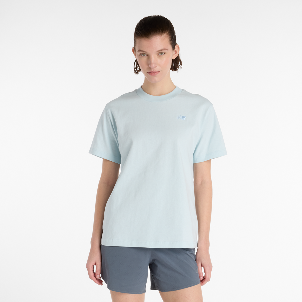 New Balance W NB Athletics Jersey T-Shirt in GRAU