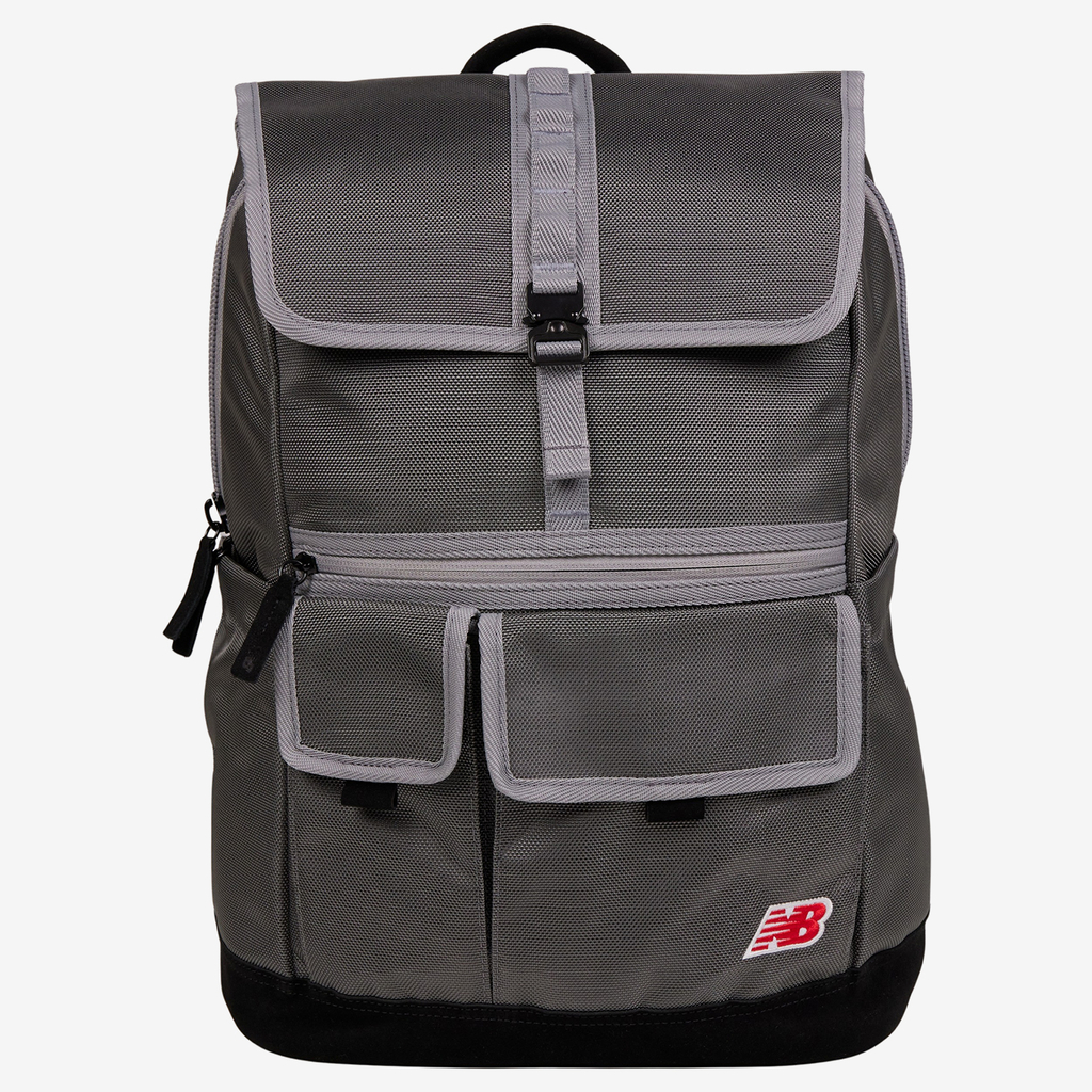 New Balance Legacy Icon Flap Backpack in GRAU