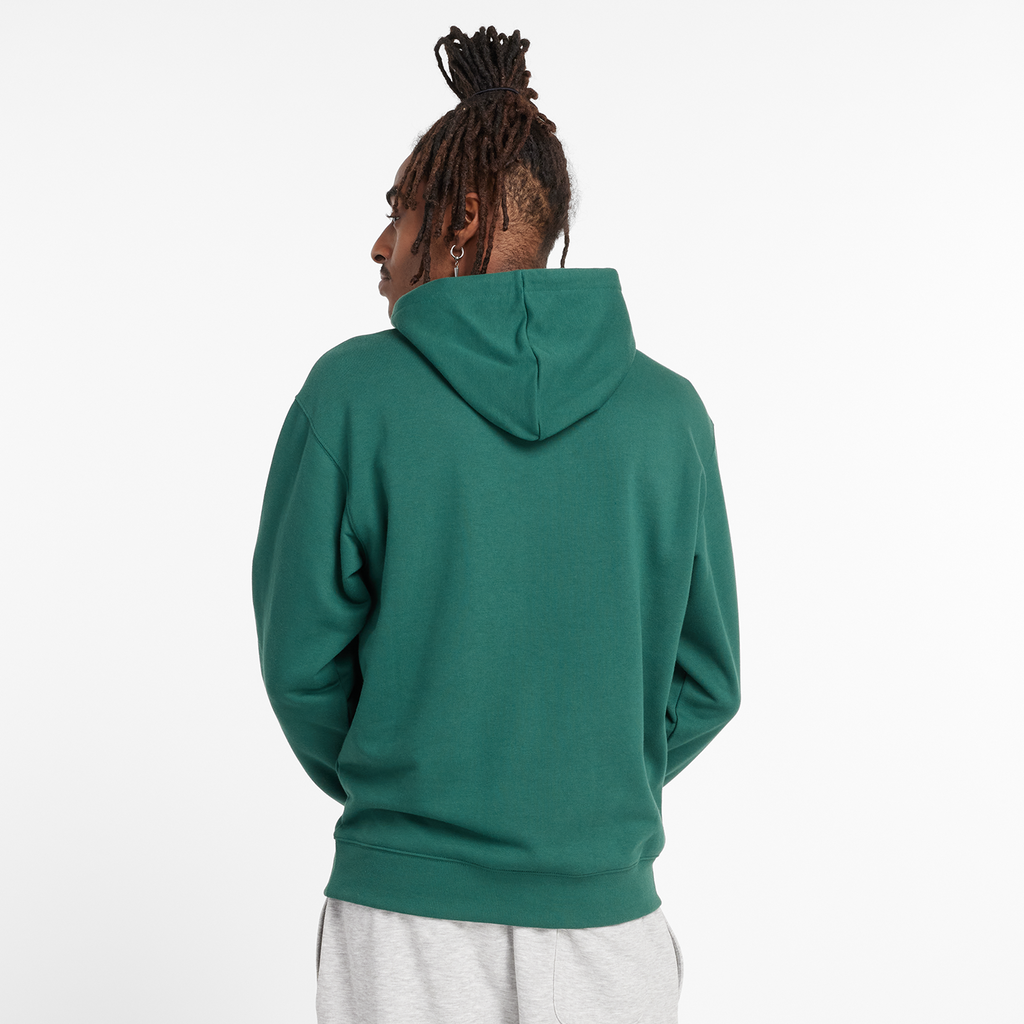 Sport Essentials Stacked Logo French Terry Hoodie nightwatch green model_bild_back_brandshop