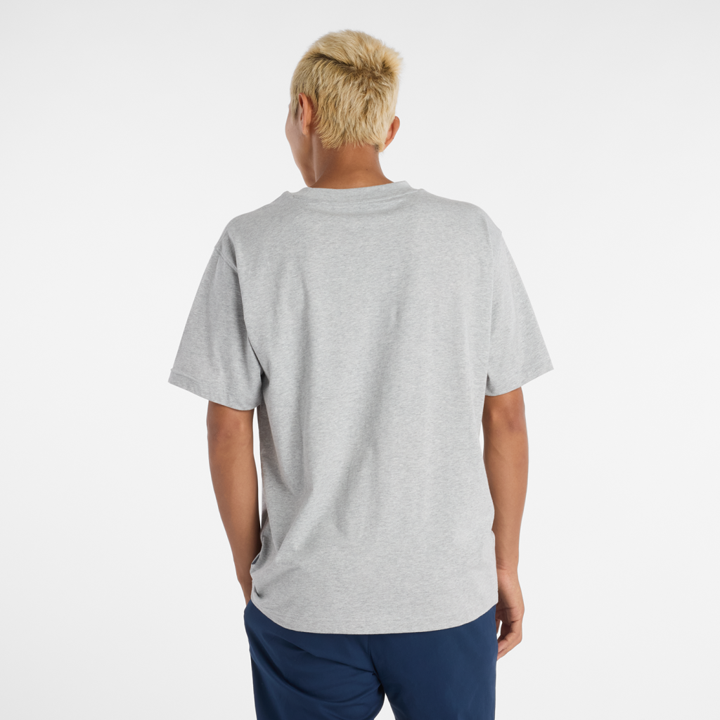 New Balance Bearded Runner T-Shirt in GRAU
