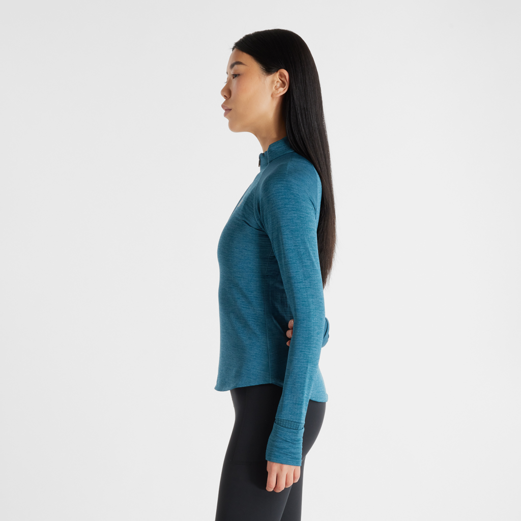 New Balance W Athletics Heat Grid Half Zip in BLAU