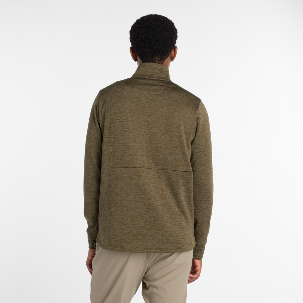New Balance Athletics Heat Grid 1/2 Zip in BRAUN