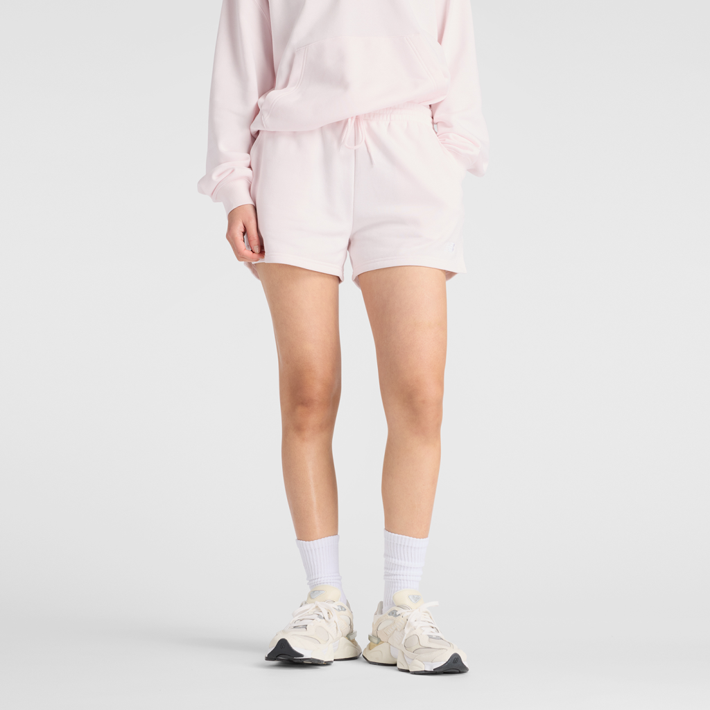 New Balance W Sport Essentials French Terry Short in PINK