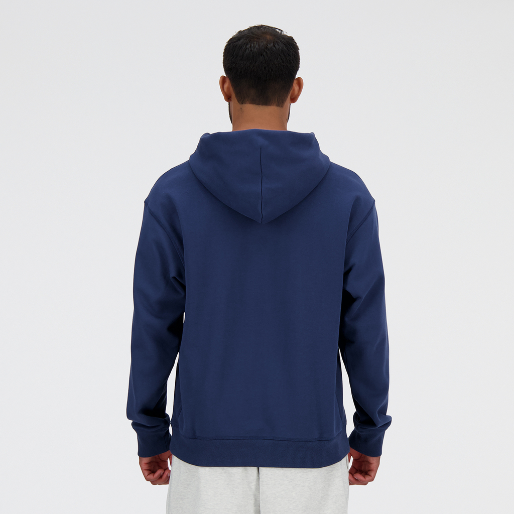 NB Athletics French Terry Hoodie nb navy model_bild_back_brandshop