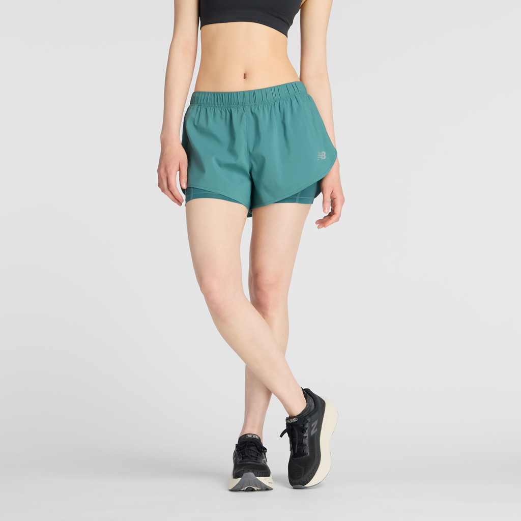 New Balance W Sport 2-in-1 Short 3" in GRÜN