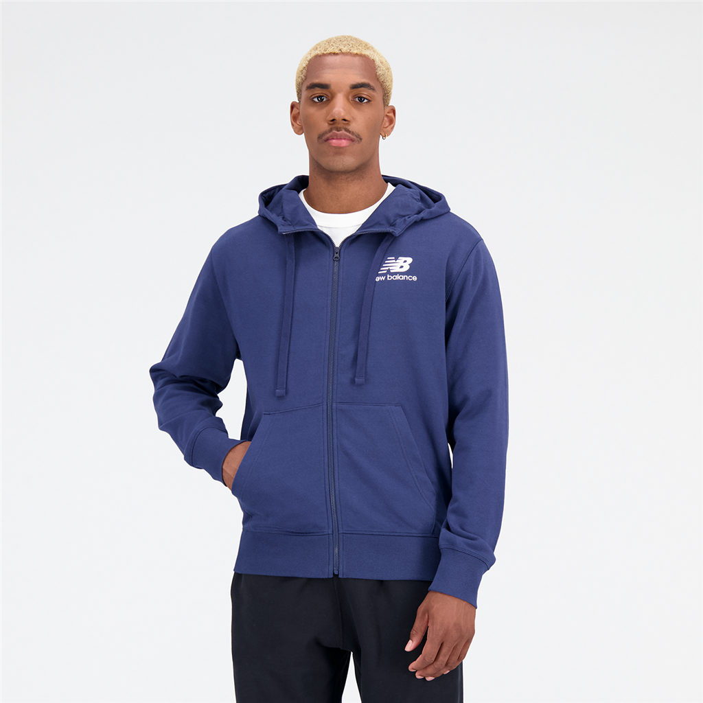 Essentials Stacked Logo Jacket nb navy Hauptbild_brandshop