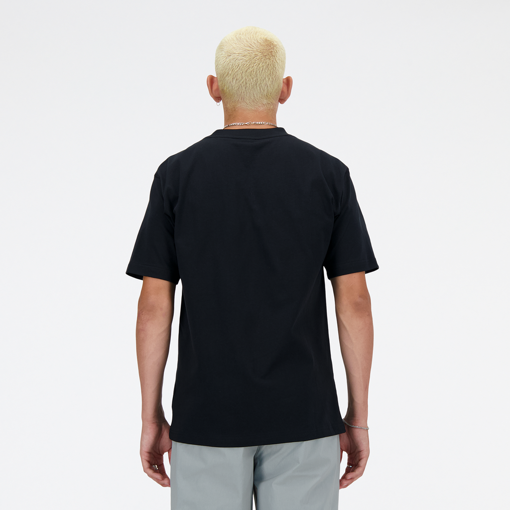 New Balance NB Athletics Cotton T-Shirt in SCHWARZ