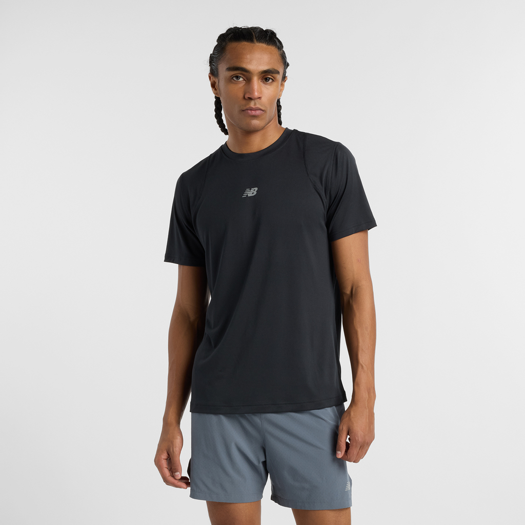 New Balance Jacquard T-Shirt in SCHWARZ