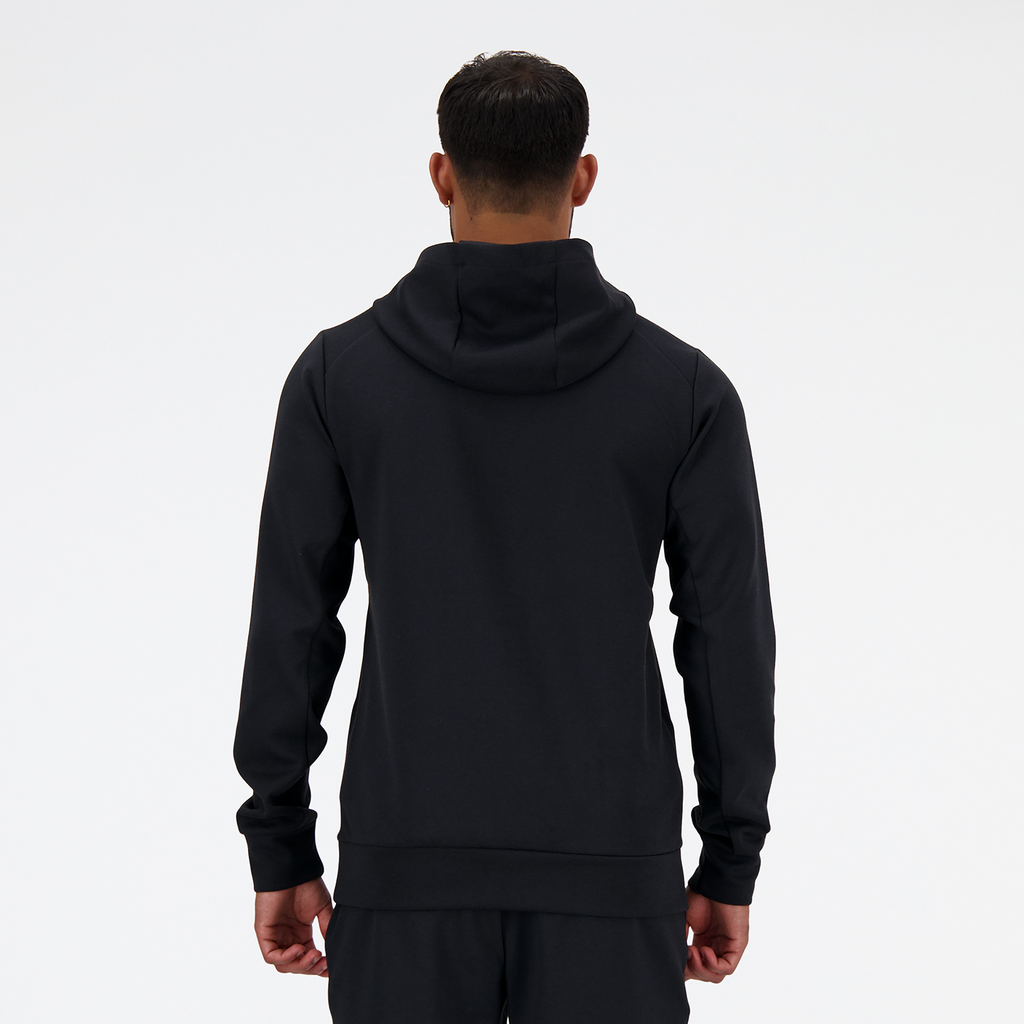 Tech Knit Pull Over Hoodie black model_bild_back_brandshop