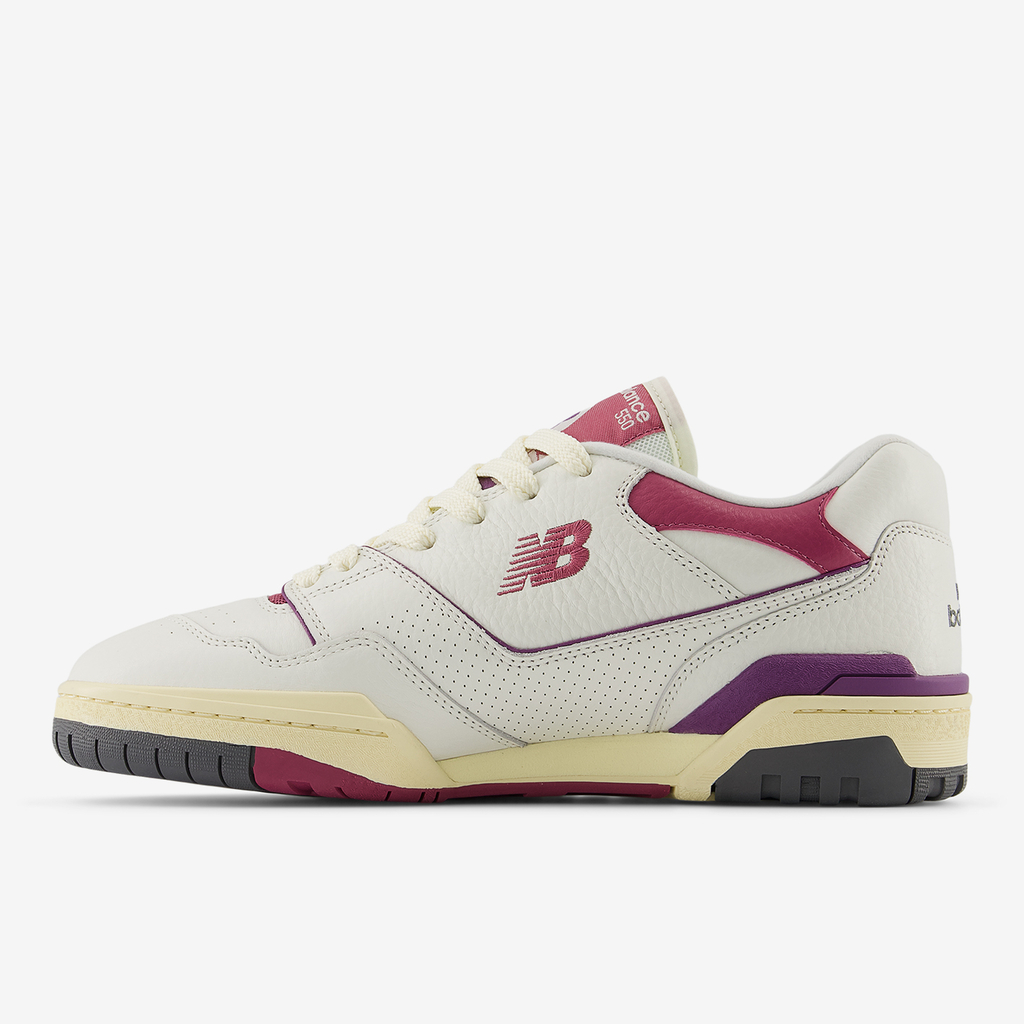 U 550 Retro Tennis Freizeitschuhe white/pink medial_bild_brandshop