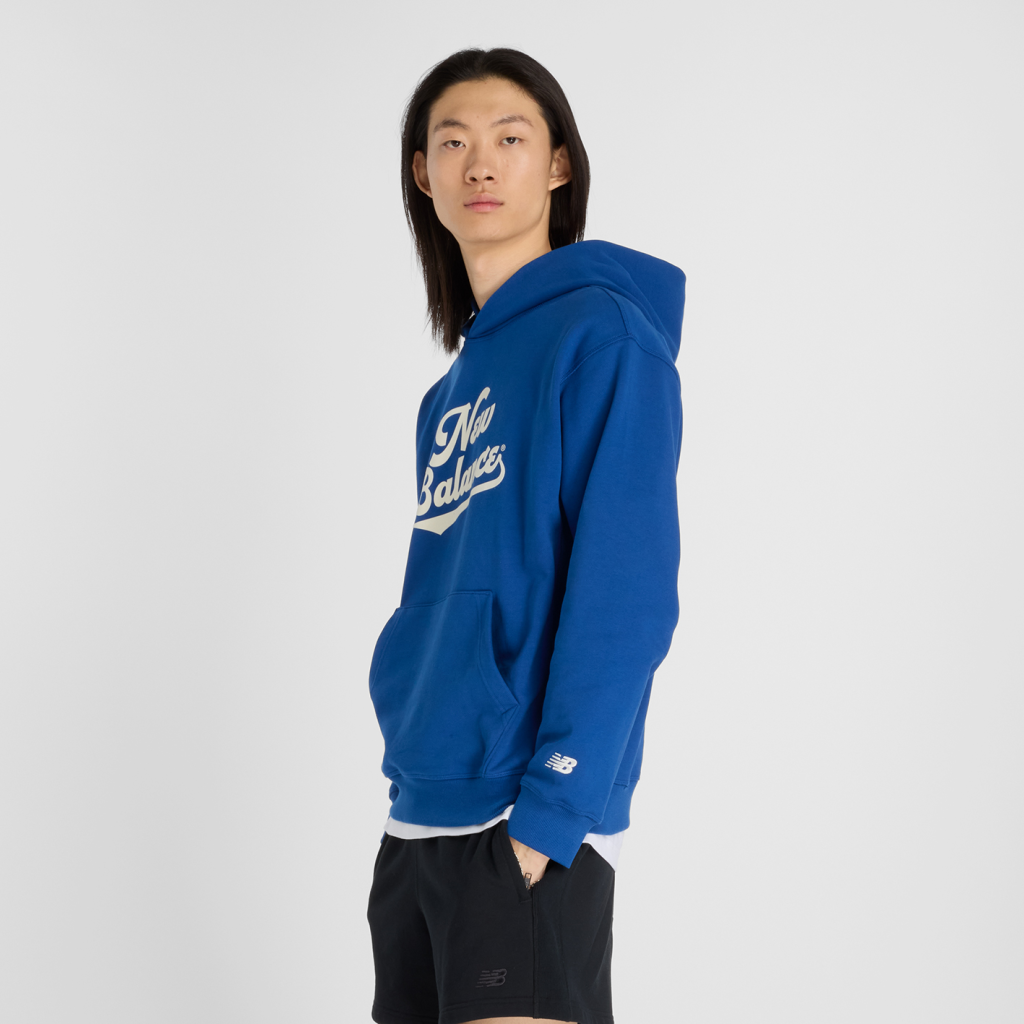 New Balance Athletics Legacy Hoodie in BLAU