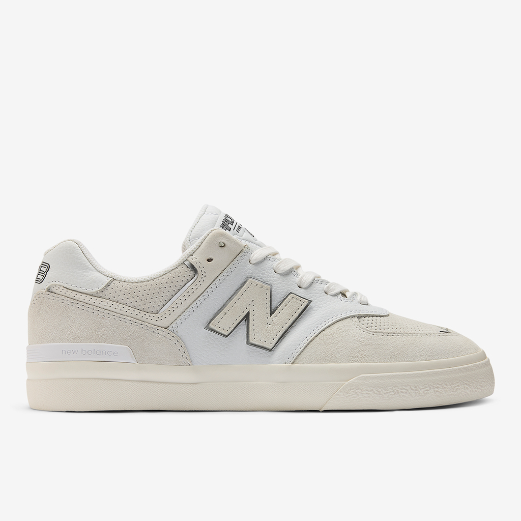 New Balance M Numeric 574 Arrow and Beast Skateboardschuhe in WEISS