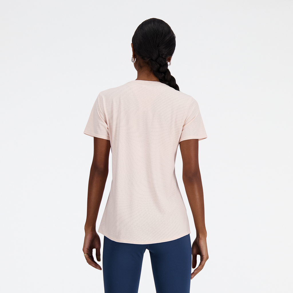 W Jacquard Short Sleeve quartz pink model_bild_back_brandshop