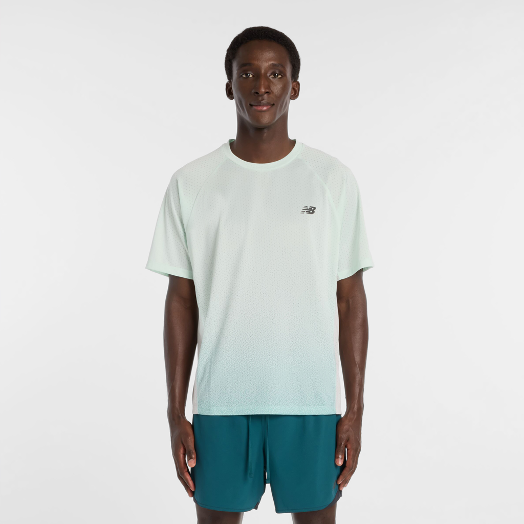 New Balance Viz-Tech Run T-Shirt in GRÜN
