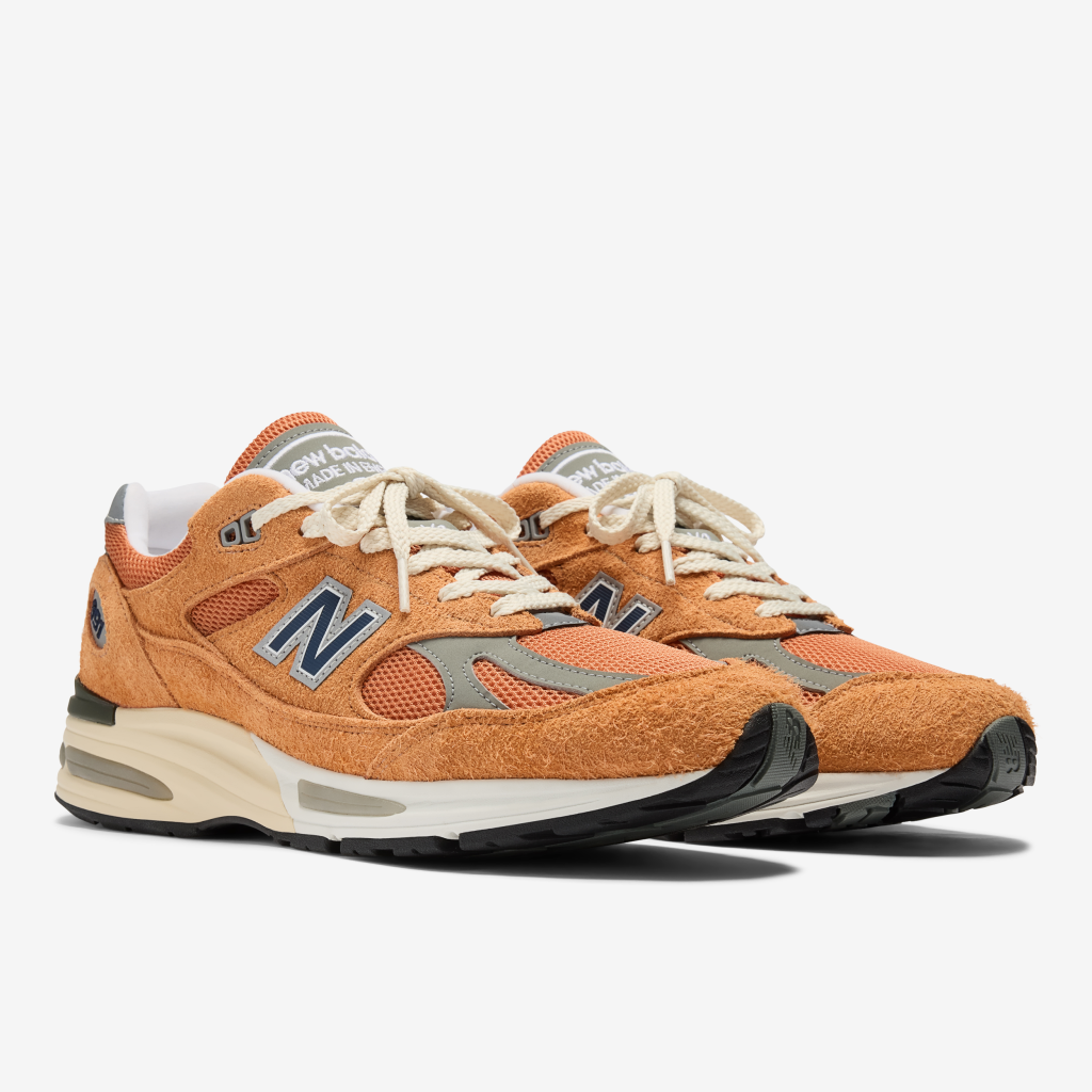 New Balance M 991v2 Made in UK Grounded Pastels Freizeitschuhe in ORANGE