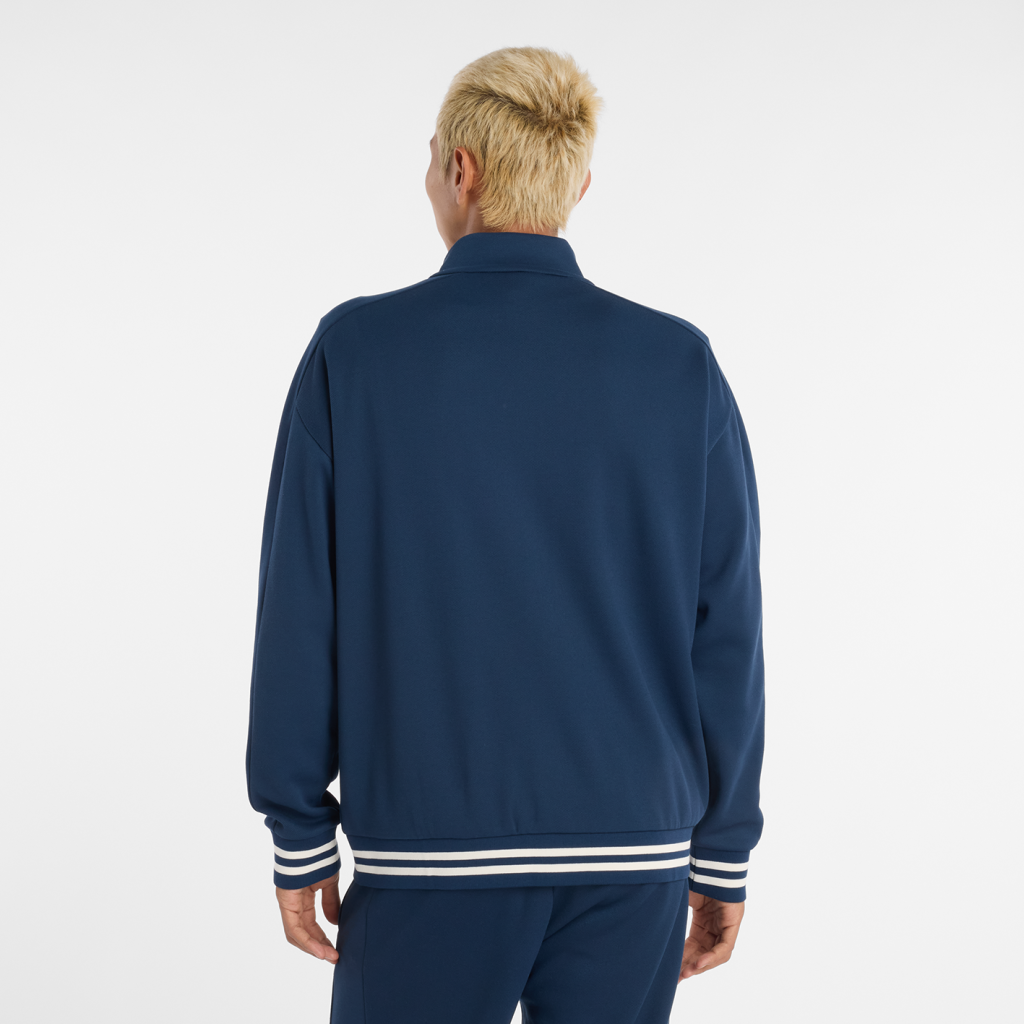 New Balance Post Season Pique Track Jacket in BLAU
