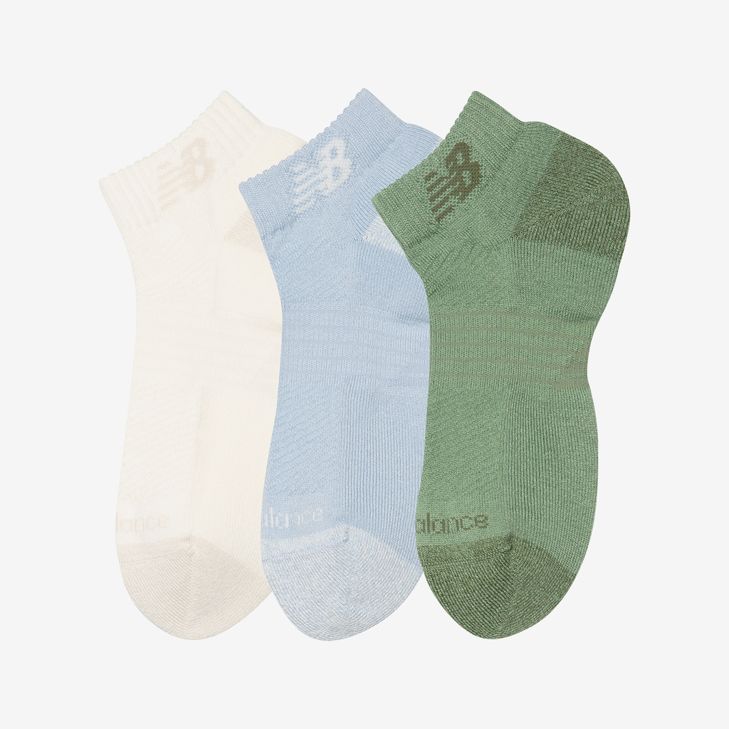 New Balance Active Low Cut Socks 3 Pack in GRÜN