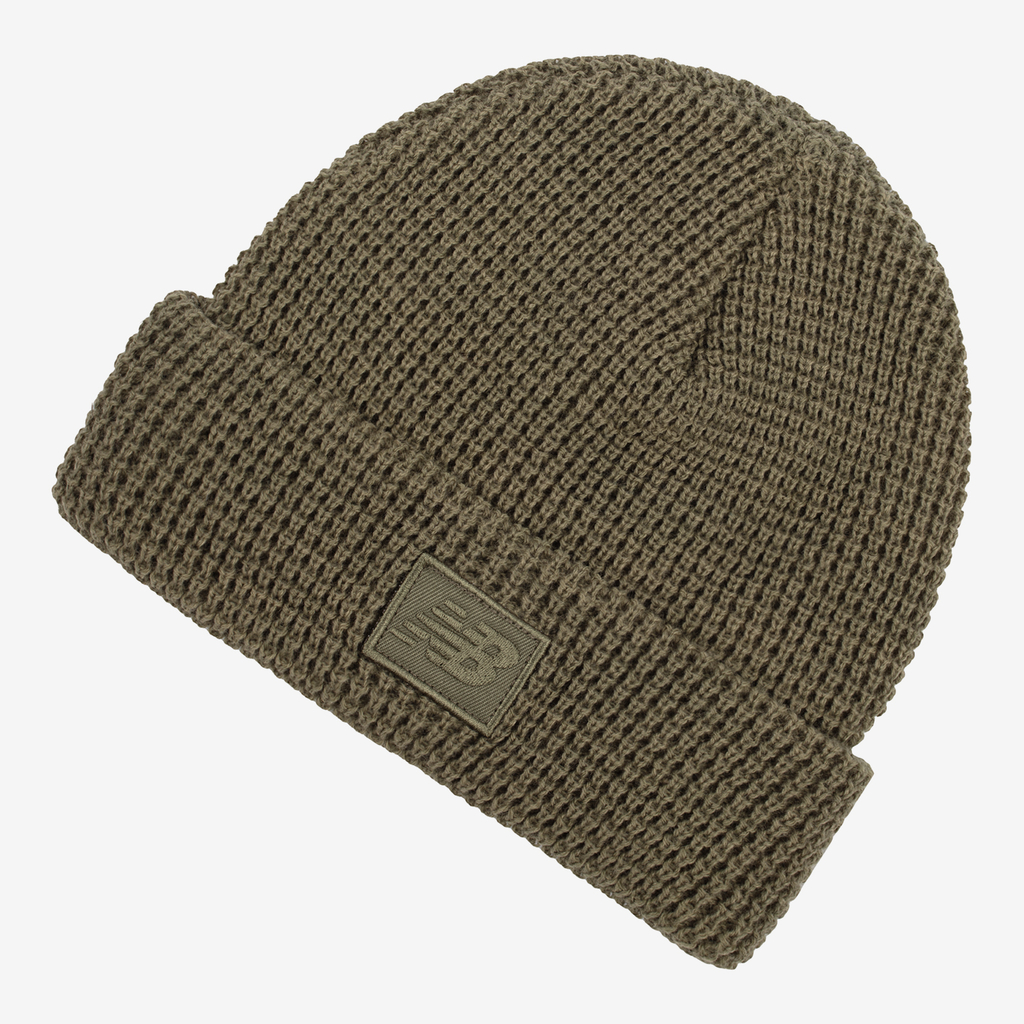 Waffle Knit Cuffed Beanie dark olivine Hauptbild_brandshop