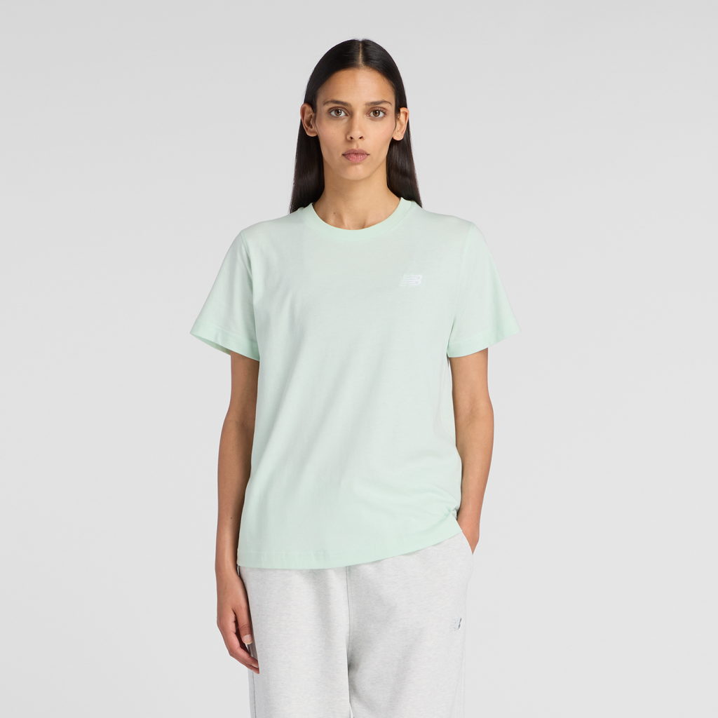 New Balance W New Balance Jersey Small Logo T-Shirt in GRÜN