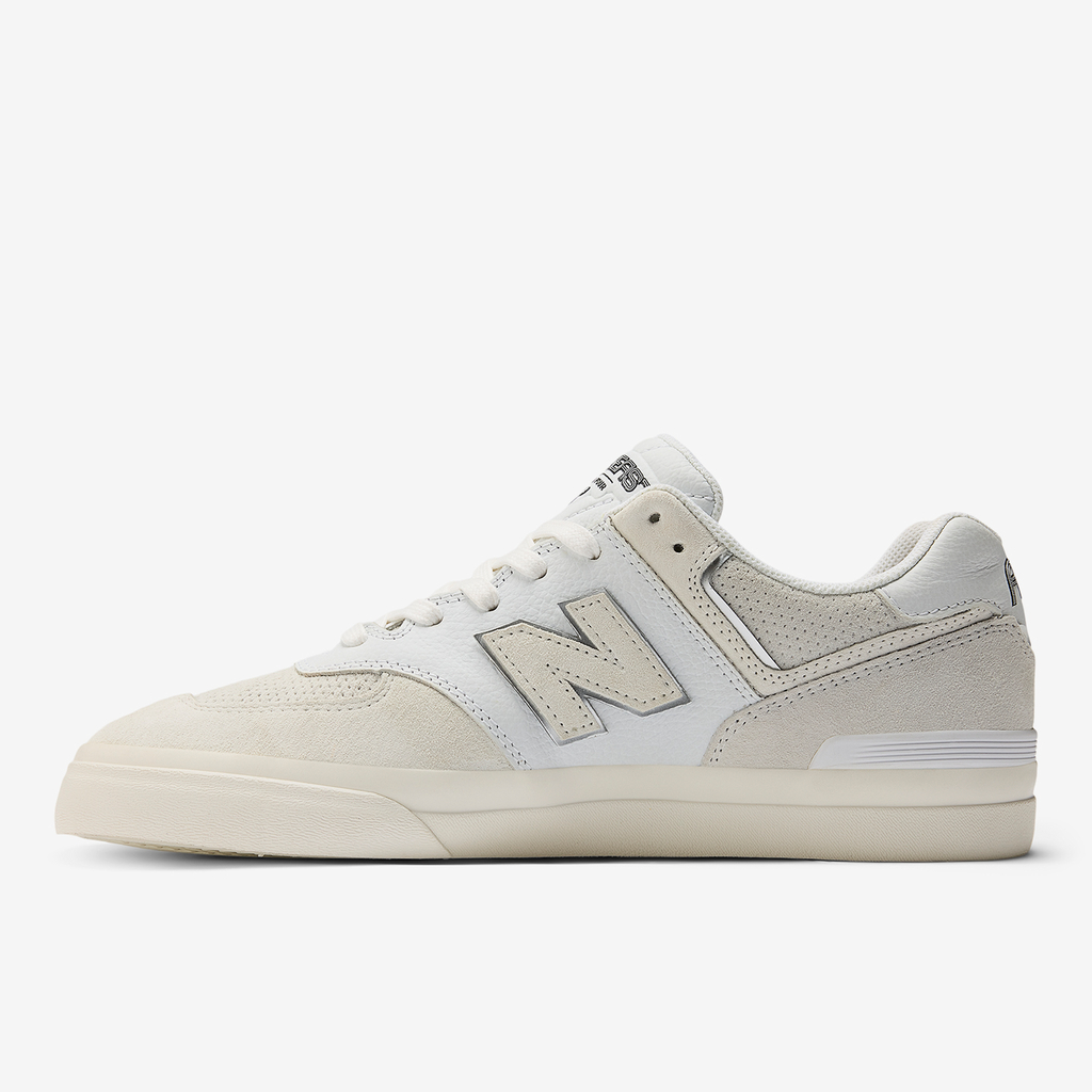 New Balance M Numeric 574 Arrow and Beast Skateboardschuhe in WEISS