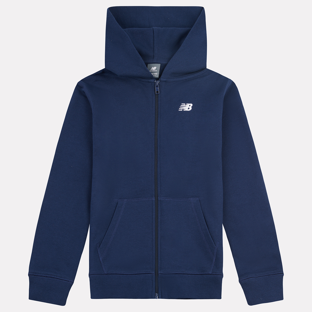 B New Balance French Terry Small Logo FZ Hoodie nb navy Hauptbild_brandshop