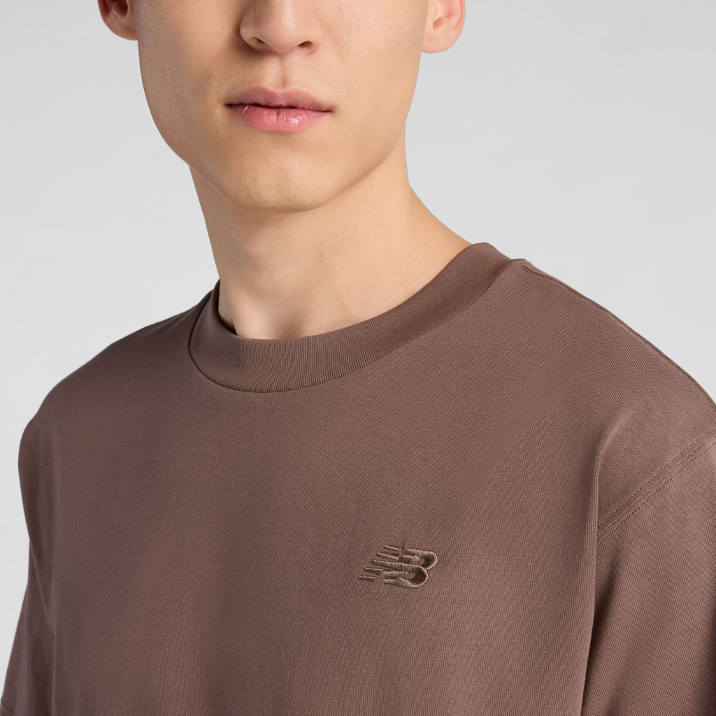 New Balance NB Athletics Cotton T-Shirt in BRAUN