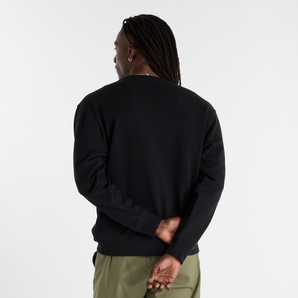 New Balance Numeric French Terry Crew in SCHWARZ