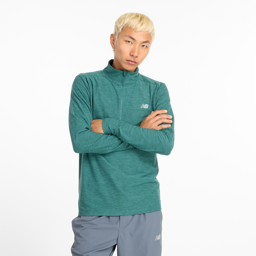 Space Dye 1/4 Zip new spruce Hauptbild_brandshop