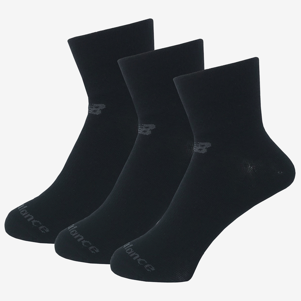 NB PF Cotton Flat Knit Ankle Socks 3 Pair black Hauptbild_brandshop