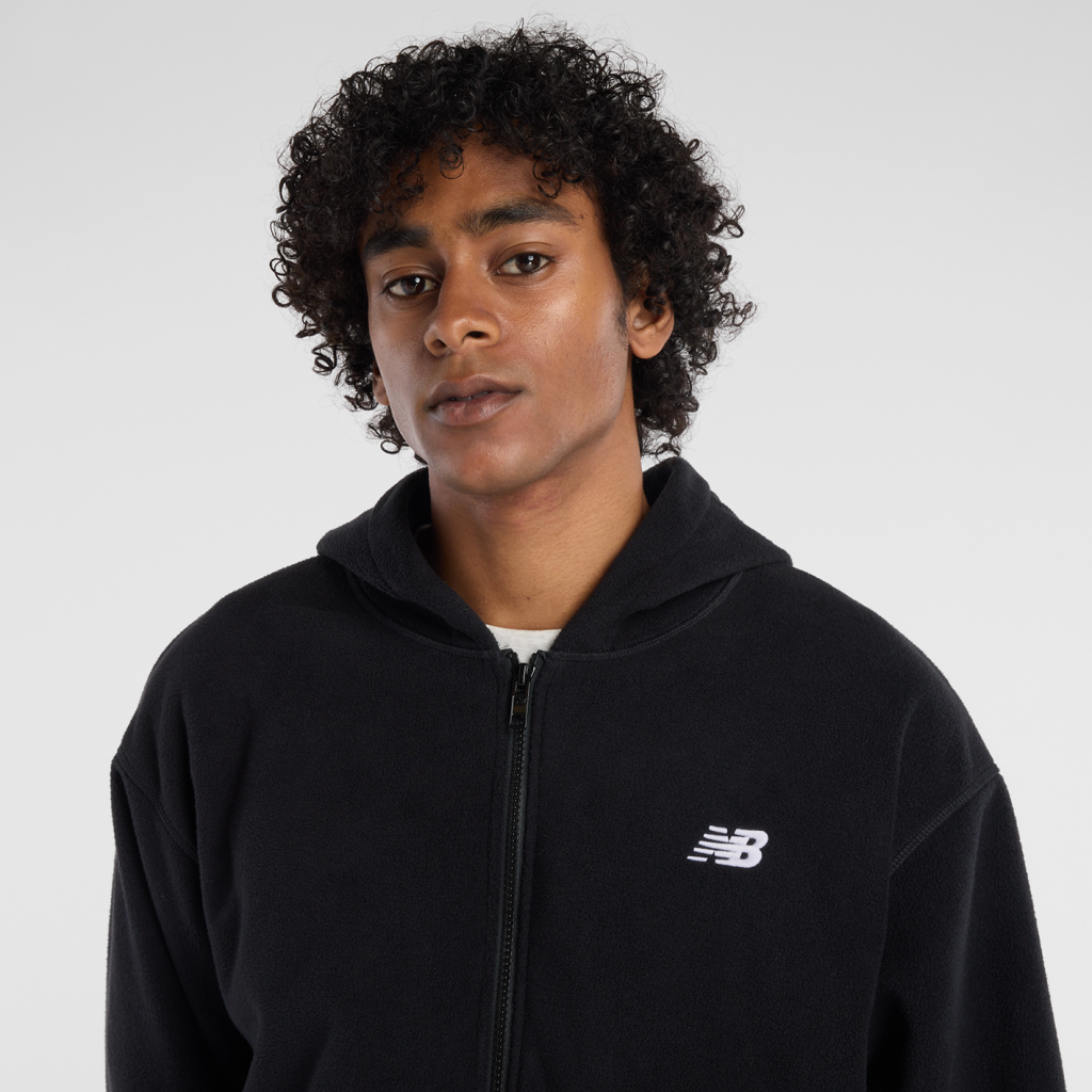 New Balance Sport Polar Fleece Full Zip in SCHWARZ