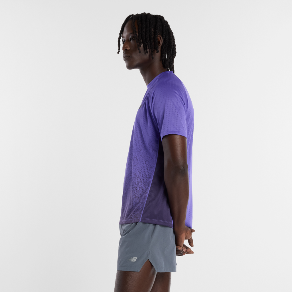 New Balance Viz-Tech Run T-Shirt in VIOLETT