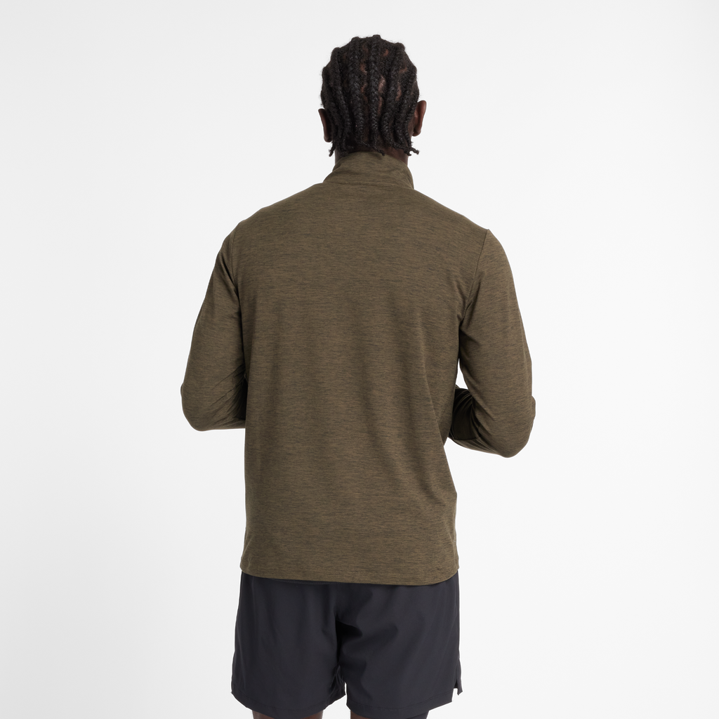 Core Space Dye 1/4 Zip dark moss model_bild_back_brandshop