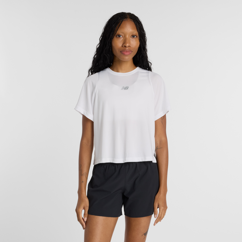 New Balance W Infinity Propel T-Shirt in WEISS