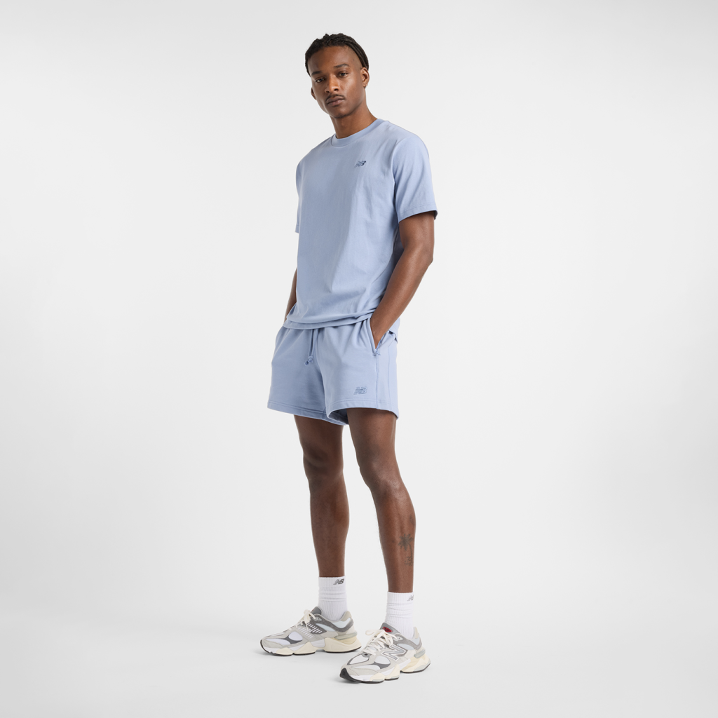 New Balance NB Athletics Cotton T-Shirt in BLAU