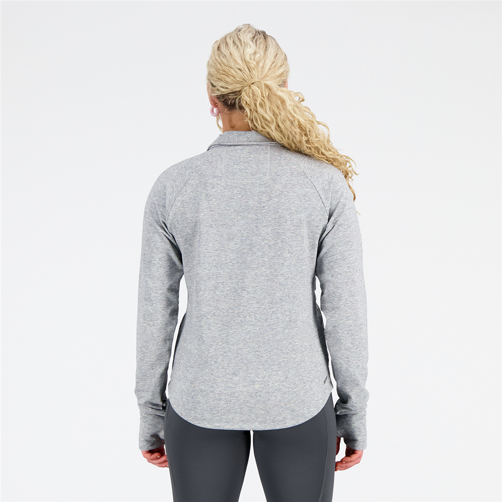 W Impact Run AT Spinnex 1/2 Zip spinnex grey model_bild_back_brandshop