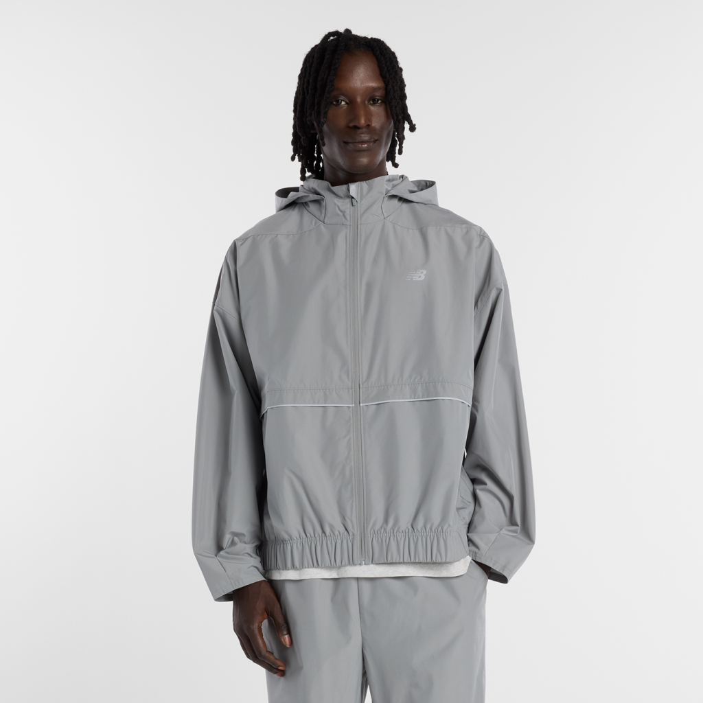 New Balance Elusive Shell Jacket in GRAU