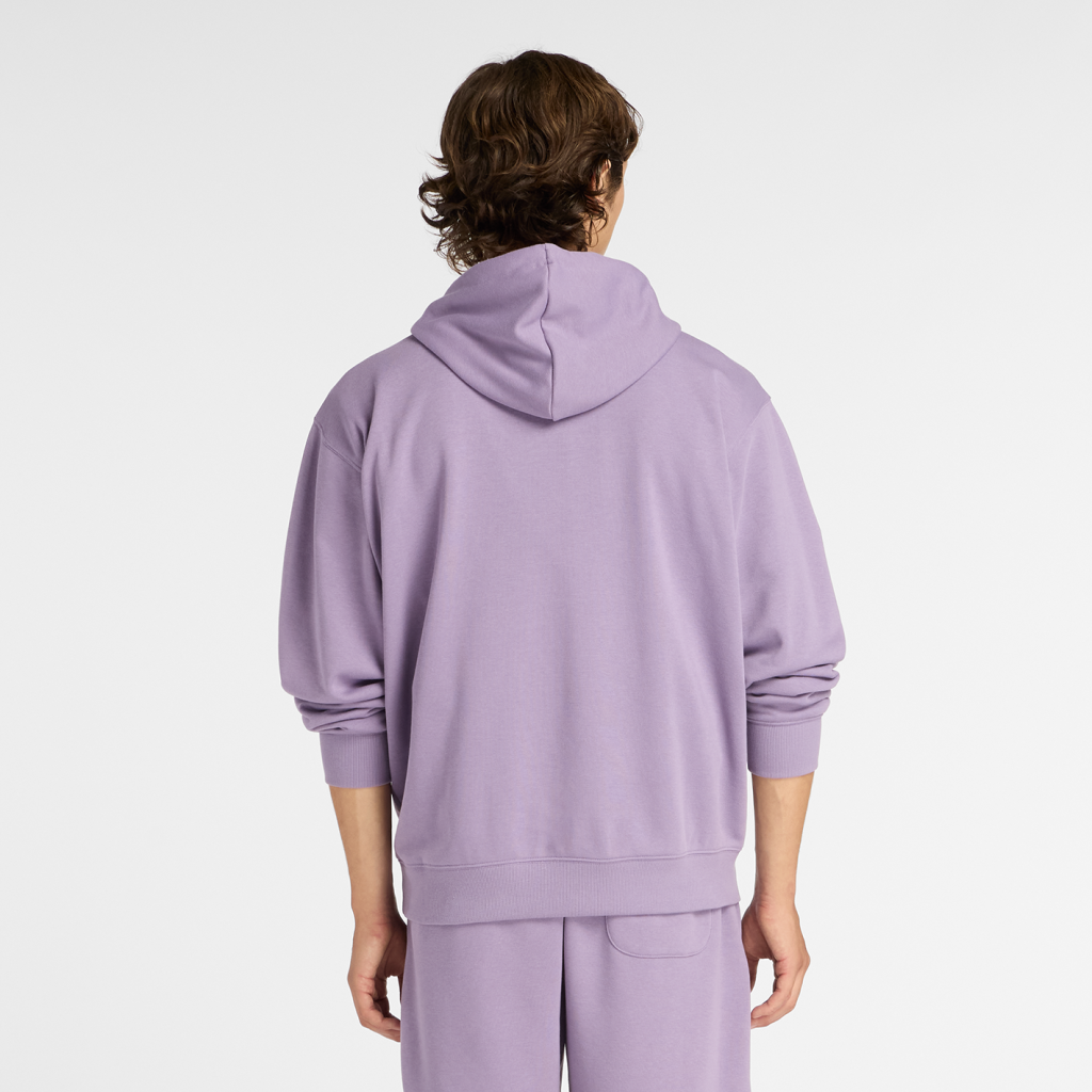 New Balance Sport Essentials Small Logo French Terry Hoodie in VIOLETT