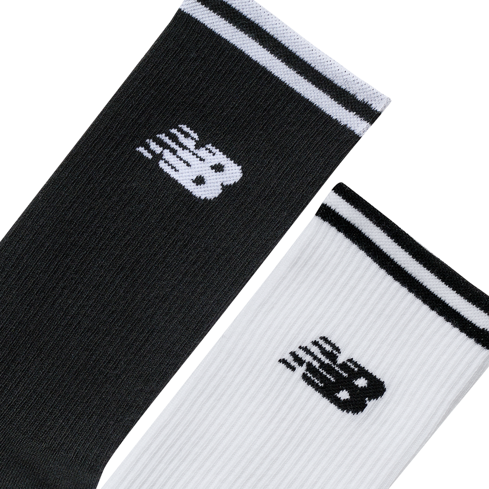 New Balance Running Stripe Midcalf Socks 2 Pack in MEHRFARBIG